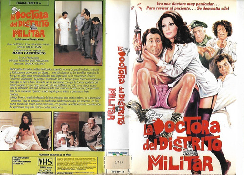 La Doctora Del Distrito Militar Vhs Edwige Fenech A. Vitali