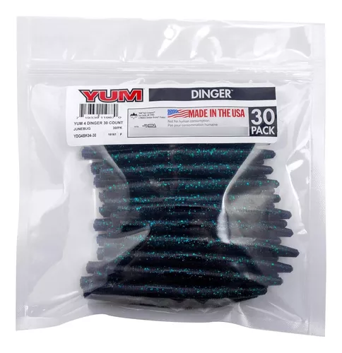 Yum Baits Co. Yum Lures 4 ' Dinger 30 Count Dingers