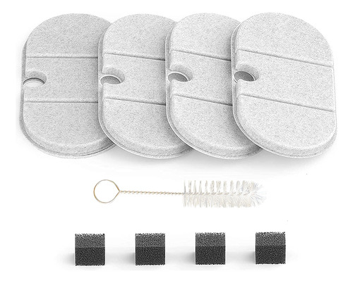 Kit Refil 4 Filtros Fonte Água Bebedouro Pet Gato Cão Madog