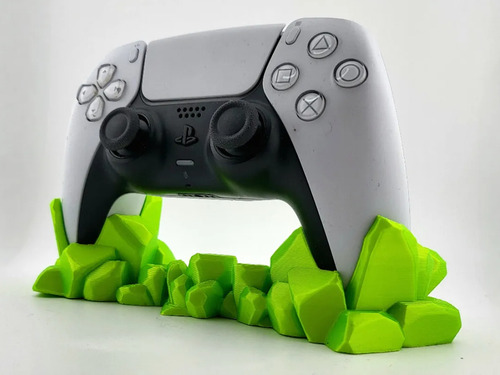 Soporte Stand De Mesa Para Joystick Dualsense Ps5 Piedras Blanco