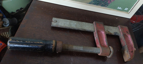Grampo Obra Sargento Antigo Abertura Máxima 17 Cm No Estado (Usado)