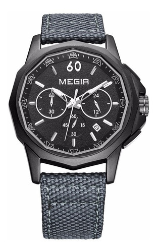 Reloj Cronografo Megir  Modelo 2033byn - Original