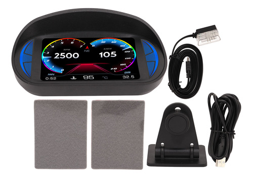 Advertencia Hud Display Obd2 Gps Modo Inclinómetro Velocidad