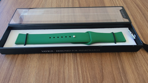 Correa 22mm Deportiva Lisa Ligera Para Suunto 9 Peak Ejército Verde 2.2 Cm