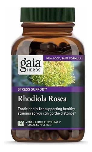 Rhodiola Rosea Gaia (120 Cápsulas) Echo En Usa Sabor Sin Sabor