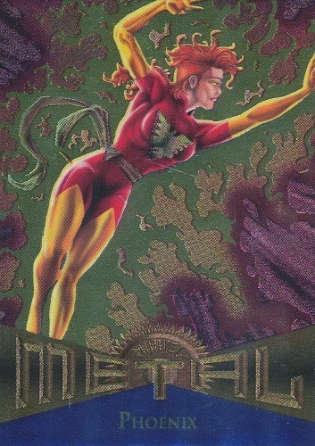 Hombres X - Fleer Marvel Metalizadas 95 #110 Phoenix  Fenix
