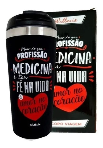 Copo Inox Viagem Térmico Café Profissão Medicina Presente