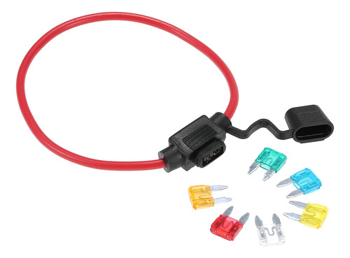 Portafusibles En Línea Para Automóviles, Minicuchillas, 12 V