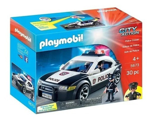 Playmobil City Action Auto De Policía 30 Piezas 5673 Intek