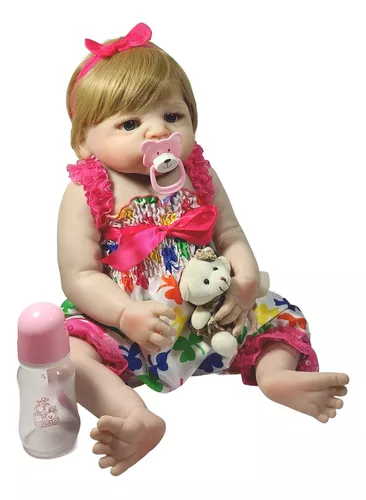 BEBÊ REBORN MENINA TODA EM SILICONE LAURINHA MAIS LINDA DO BRASIL