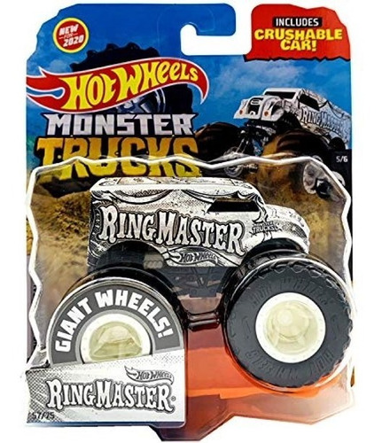 Ringmaster Hot Wheels Monster Trucks Black & White 