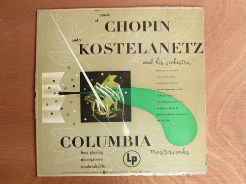 Chopin / Andre Kostelanetz / Lp 33 1/3 