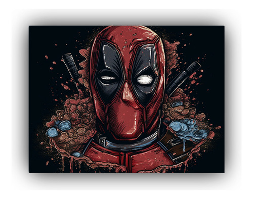 Arte De Pared Creativa Deadpool Super Heores 60x40cm