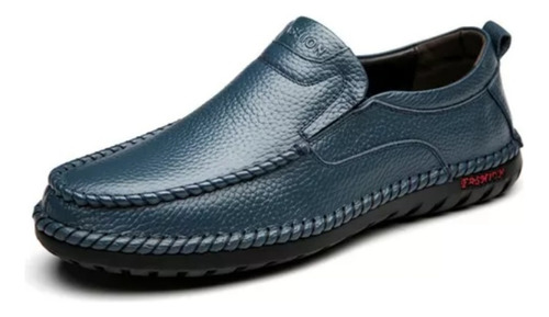 Nuevos Zapatos De Cuero De Los Hombres Lado Suave Antidesliz