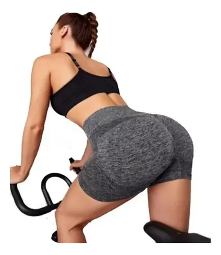 Conjunto Deportivo Dama Short Licra Levanta Cola Push Up+top