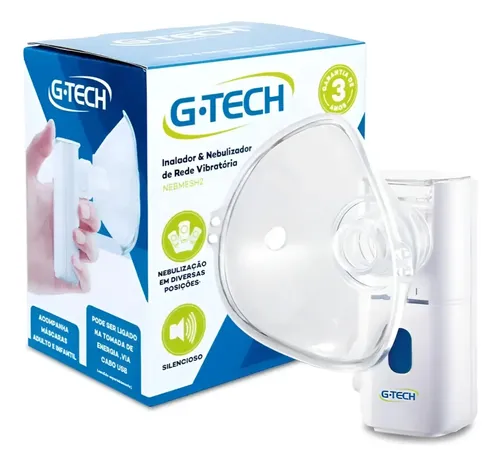 Inalador E Nebulizador De Rede Vibratória G-tech Nebmesh2 Por Redroc