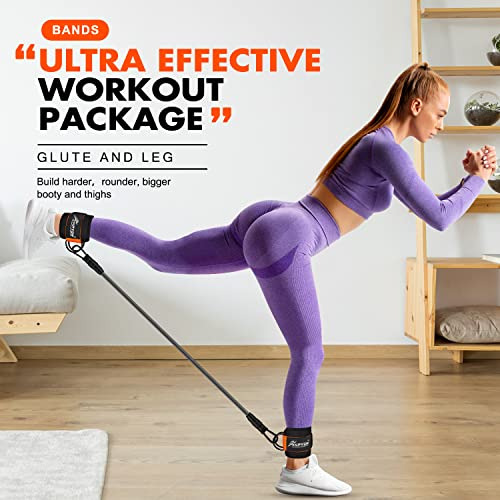 Ankle Resistance Bands With Cuffs, Ankle Bands For Work...