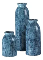 Comprar Cwlwgo-juego De Jarrones De Cerámica Azul, Jarrones Azules, 