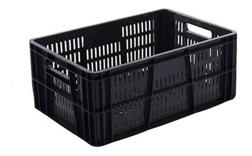 Canastilla Plástica Industrial 60x40x25 Carullera X 6 Unidad