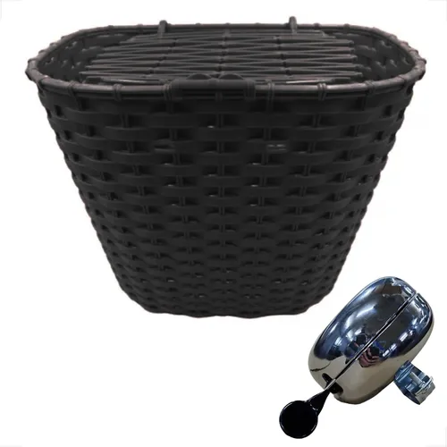 comprar Cesto Com Tampa Biciceta Passeio Aro 24 26 Buzina Trim Trim