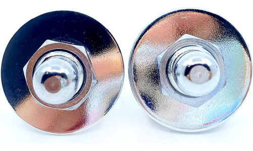 Als Chrome Straplocks Conjunto De 2 Ensamblaje Completo Para
