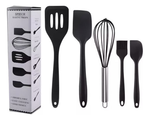 Utensilios De Silicón Para Cocina 5 Piezas