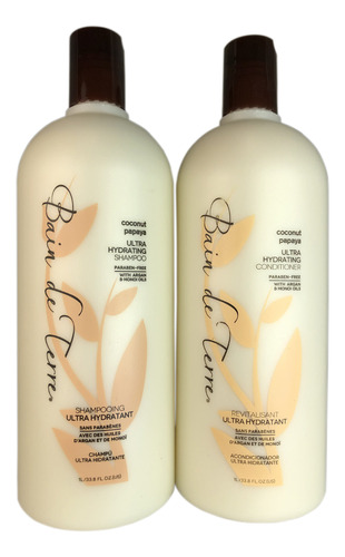 Bain De Terre Coconut Papaya Ultra Hyrating Shampoo Acondici