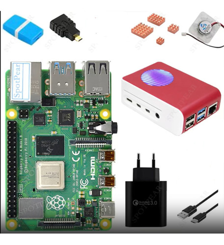 Kit Raspberry Pi 4 Modelo B 8gb Ram Con Accesorios