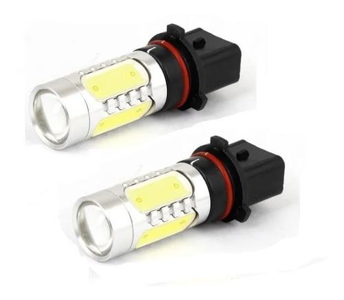 2 Lamparas Luz Autos P13w Cob Con Lupa  Blanco 12v Ultra Led