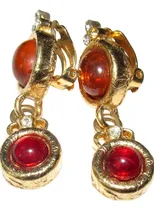 Comprar Caravanas\u002Fclips Retro\u002Fdorado Y Color Ámbar 