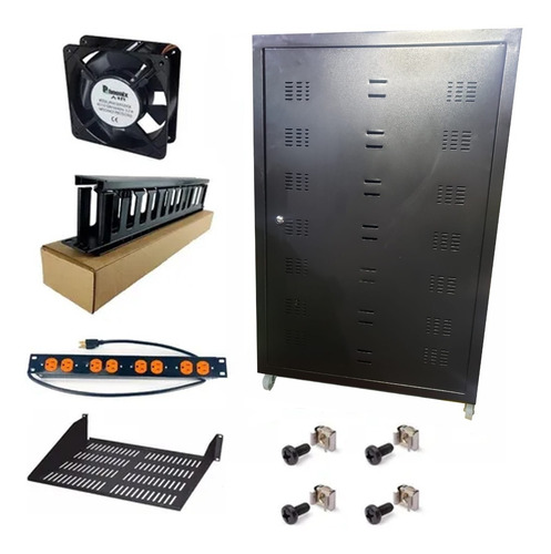 Imagen 2 de 9 de Rack Gabinete De Piso 24 Ru (120x60x60 )