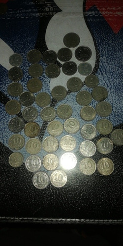 Lote De 47monedas De 10, 5 Y 20 Ctvs Peso De 1951 A 1958