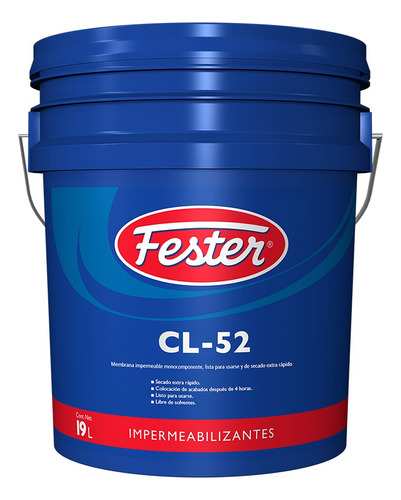 Impermeabilizante Acrílico Fester Cl 52  19/lts