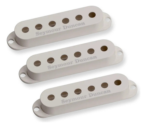 Jogo 3 Capas Seymour Duncan Single Strato Parchment Com Logo