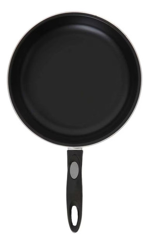 Set 3 Sartenes Antiadherente C/ Comal Acero Al Carbón Alpine Color Negro