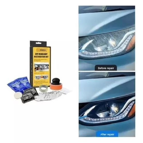 Reparador de faros delanteros de coche, Kit de limpiador de