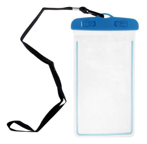 3 Bolsa Móvil Impermeable Universal Para Teléfono Azul