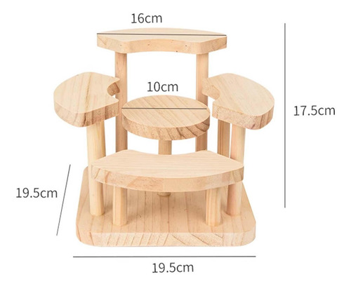 Elegante Expositor De Madera Para Joyas Y Escalera