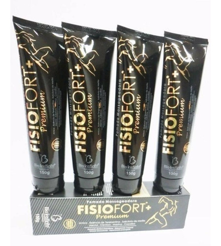 Atacado 20 Pomada Premium 150 G Pomada Fisiofort Preta Fragrância Mentol Tipo de embalagem Tubo