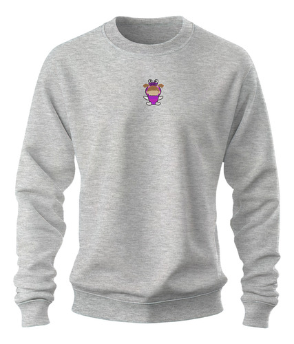 Sudadera Sweater Bordada Pareja Amor Niña Boo Monstruo Azul