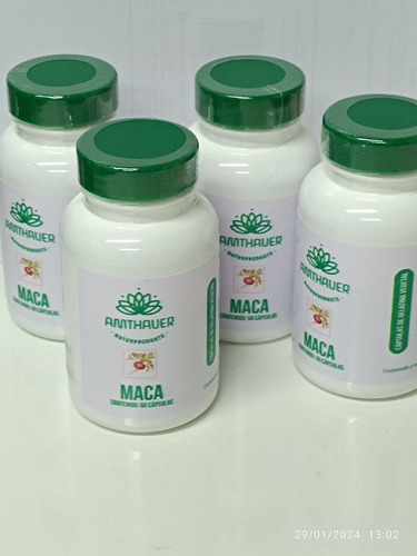 Maca 60 Capsulas Pack X 4 Frascos