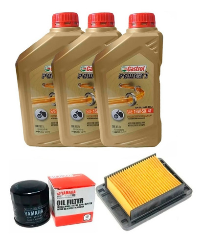 Kit Service Yamaha Mt 03 R3 Original Castrol Completo Fas