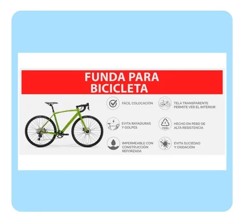 Funda Para Bicicleta Impermeable Transparente Cuotas Typion