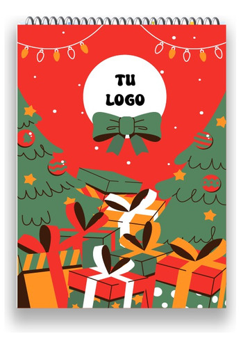 Anotador 10x15 Cm (a6) Navidad Publicitario Logo Marca 50un