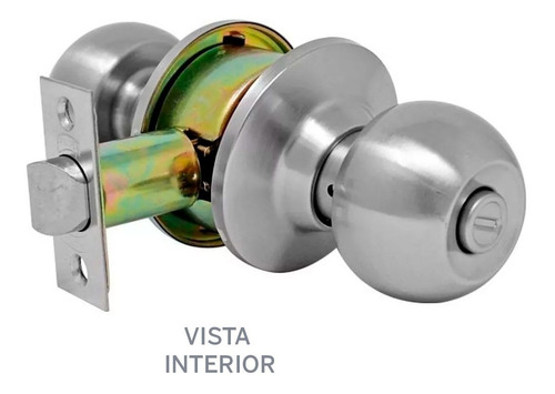 Imagen 2 de 2 de Chapa Perilla Esfera Acero Inox Llave Botón Soarma Ball Reca
