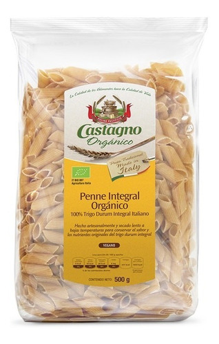 Castagno Pasta De Trigo Integral Penne