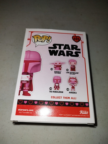 Funko Pop! Star Wars The Mandalorian Valentines Day #495 (Usado)