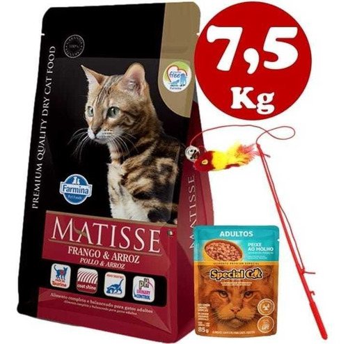 Imagen 1 de 2 de Matisse Gato Adulto Pollo Y Arroz 7.5kg +regalo