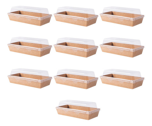 Cajas De Papel Para Alimentos, Fiambrera Duradera Caqui