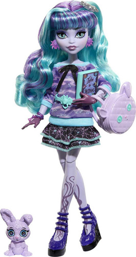 Monster High Doll Y Accesorios Para Pijamas, Muñeca Twyla C